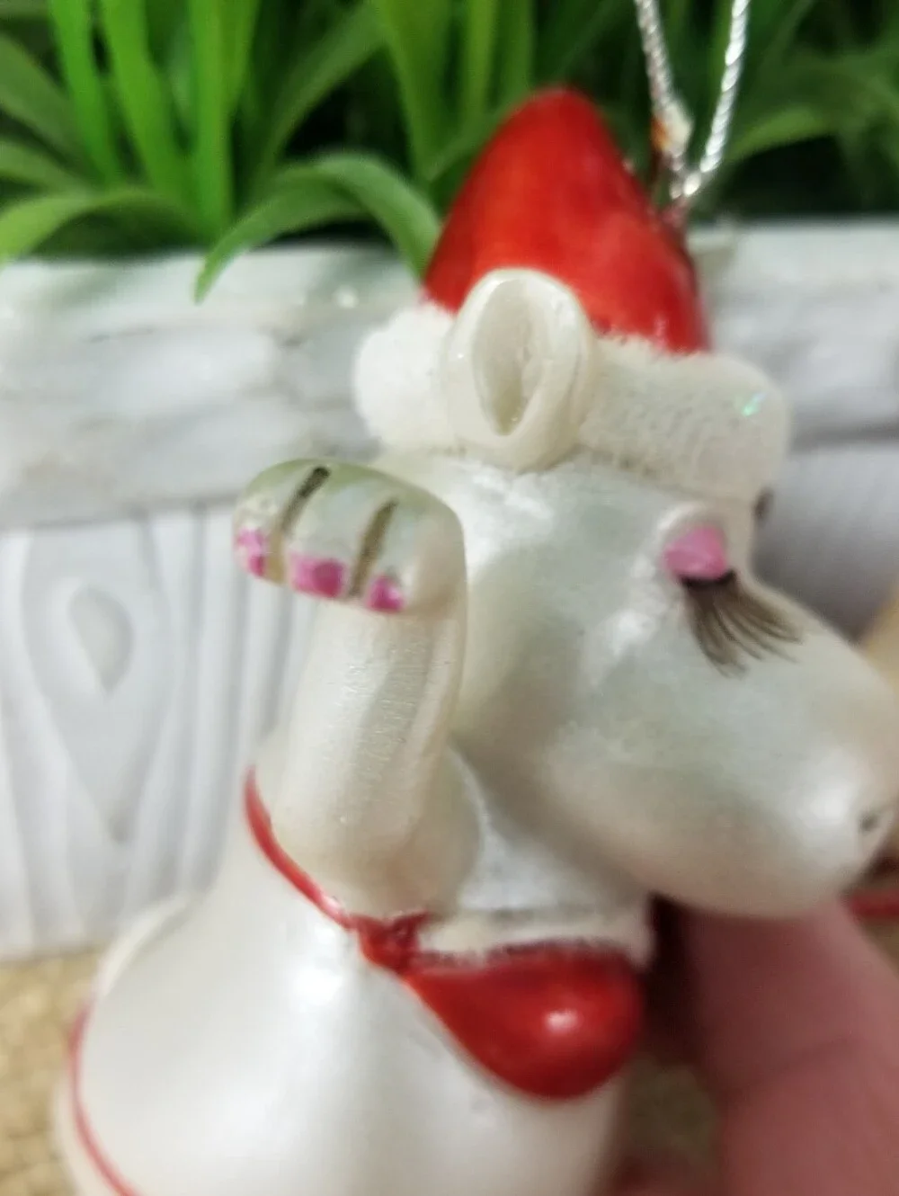Saucy Winking Hippo Ornament
